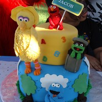 Sesame Street Cake This was the 2nd time making this cake once for my son and this time for my friends son. I think big bird turned out better this time...