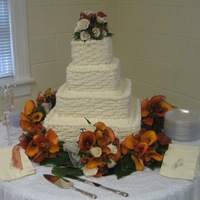 Basket Weave Wedding Cake This was my first wedding cake. When we took the bottom two tiers out of the box and sat them on the table - the table collapsed! Luckily,...