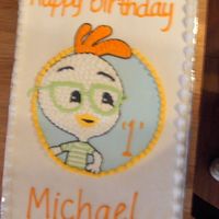 Chicken Little I made cookies to match also...the mom loved this cake and the cookies!