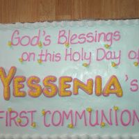 First Communion I used a "Z" for the "N" in her name, turned it sideways!