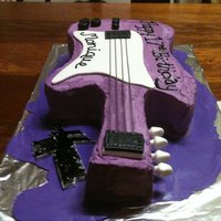 Guitar Cake moist lemon cake with vanilla and maple buttercream filling.