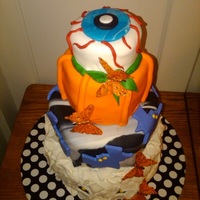 Halloween Cake 4 tier halloween cake