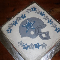 Dallas Cowboys Dallas Cowboys Birthday Cake. BC icing and MMF accents.