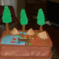 Camping Birthday Cakes 