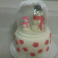 Snowmen Snowglobe 4 in cake
