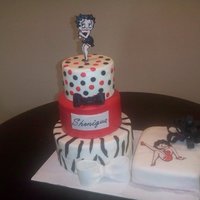 Betty Boop Betty Boop cake for a friend's birthday. Yellow and Red Velvet cake, vanilla BC with MMF