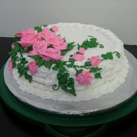 Buttercream Rose Cake 