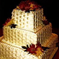 Square Basketweave Cake 