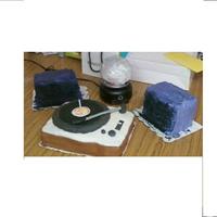 Record Player, Disco Ball & Speakers My sisters 40th Bday. Everything is edible and the disco ball really spun. People didn't realize it was a cake so they kept touching...