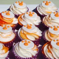 Pawprint Orange Creamsicle i made these for a bake sale for a dog rescue