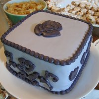Baroque Baroque style bridal shower cake