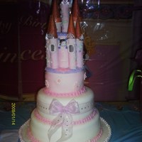 Castle Cake buttercream and fondent cake