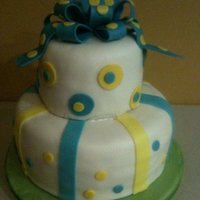 Neighbor's Birthday Cake one of the first cakes I have made that has actually remained upright and somewhat presentable!! yay! go me :-)