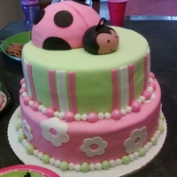 1St Birthday My daughters 1st birthday. 2nd cake I had ever done. MMF with buttercream...all I know how to do really!