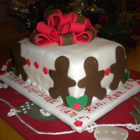 Gingerbread Man Cake Cake I did for my last cake class I saw this on Kara's Party Ideas she has the best ideas...