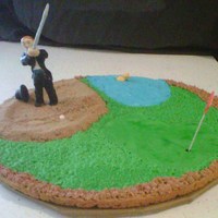 Just One More Hole This groom loved to play golf so he's trying to get in one more round before the wedding.