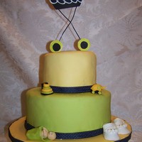 Yellow/green/ Black Carriage Cake My first attempt at a tiered cake and my first non-family cake. Topper is construction paper, I tried making one from fondant, and RKT and...