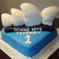 Sydney Opera Cake The sydney Opera vas done with rice krispies