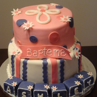Baptisime 8 inch and 10 inch cake