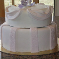 Anniversary Cake Vanilla cake with strawberries and whipped cream filling.