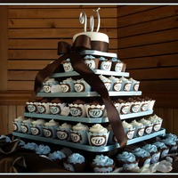 Wedding Cupcakes Cupcakes I made for a co-workers wedding.