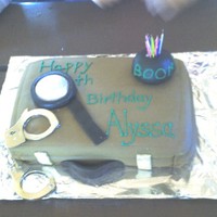 Briefcase Cake For Spy Party This was my 2nd fondant cake a year ago (I only do one per year for my daughter's birthday) - thought I'd get it added to my...