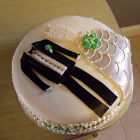 Bridal Shower Cake All edible (detail work on 12" cake)