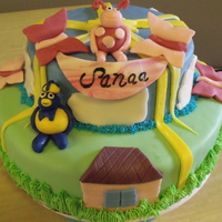 Backyardigans Cake Fondant, Buttercream
