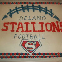 Football Banquet Made these for a local football team for their appreciation and recognition banquet. Full sheet is choc cake filled with choc pudding,...