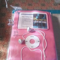 Ipod Birthday Cake This cake was made with a half sheet cake and covered in fondant. Screen is an edible image. Musical notes are made of gum paste and were &...