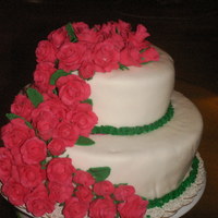 Tiered Rose Cake 