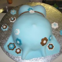 Belly Cake This is the second belly cake I have made, this is the perfect cake for someone to make who has not used fondant much. Pretty simple cake...