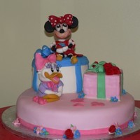 Birthday Cake My grandaughter loves Minnie Mouse so I picked out this cake off a website, Much, Much more difficult then I imagined. I made so many...