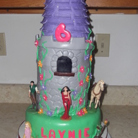 Tangled Tangled tower cake, 4 tier