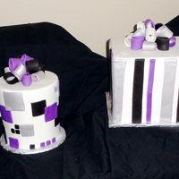 Dummy Cakes These are all dummy cakes. 8" high; varying widths; all tapered down.