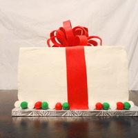 My First Non-Family Cake This is the cake that goes with the cookies I posted yesterday. I know it's not perfect, but I do get better with every attempt. It&#...