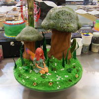 Fairy Cake very first cake i did, won first place at a competition. had maybe 6 months of decorating under my belt.