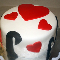 Valentines Cake One of my repeat customers wanted something unique yet simple for Valentine's Day.
