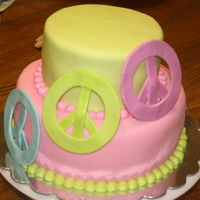 Peace Cake The best part of this cake was the inside. It was tie dye.