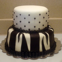 Zebra Dot The inside of this cake was dyed aqua :)