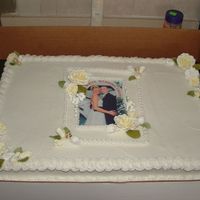 My Sister-In-Law's Reception Cake I made this cake for my sister-in-law's reception. She was married in vegas and had her reception at her house. I bought the gumpaste...