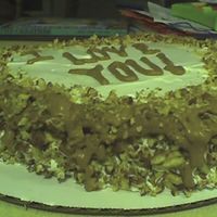 Butter Pecan Heart This is fast becoming my most requested flavor of cake. It's butter pecan with Wilton's Bettercream Topping, a layer of thinned...