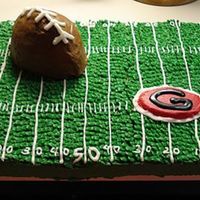 High School Football Godwin High School Football cake made for the birthday of a coach. Go Eagles! Grass done w/ basketweave tip.