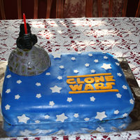 Clone Wars Cake This is the first time I use fondant to decorate a cake. My son loved it! So it was well worth the work ;)