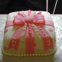 Baby Package A present for the baby shower! Plus I tinted the batter pink =o)