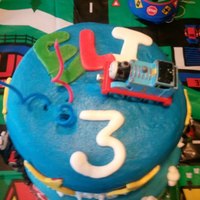 Thomas The Tank And Friends Thomas and Friends cake for my son's 3rd birthday.