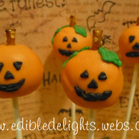 Jack-O-Lantern Cake Pops 