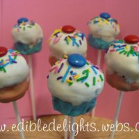 Cupcake Pops These are some Cupcake Pops I did for a Baby Shower