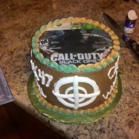 Call Of Duty 6 inch call of duty cake for co-worker