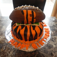 Bengals Birthday Cake bengals cake for my cousins birthday who is an avid bengals fan